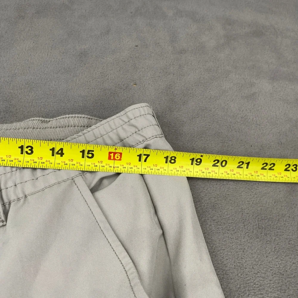 Marc New York Mens 38x32 Performance Chino Pants Khaki Tan Elastic Waist MNY